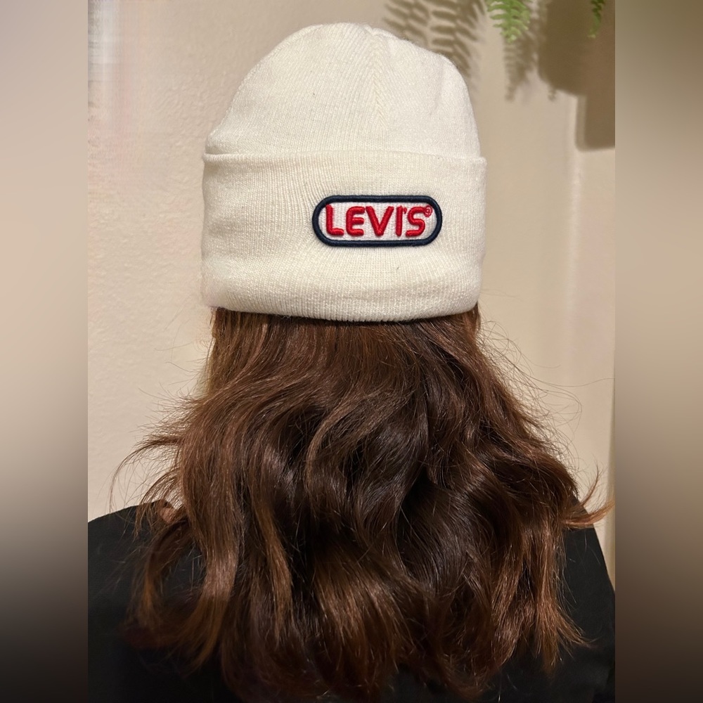 Vintage White Levi’s Beanie
